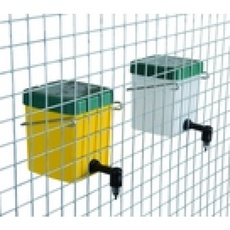 Drinkfles met klepdeksel 0,5 geel met beugel